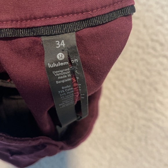 Lululemon Commission Short Chino 9" *Slim size 34 - Picture 7 of 7